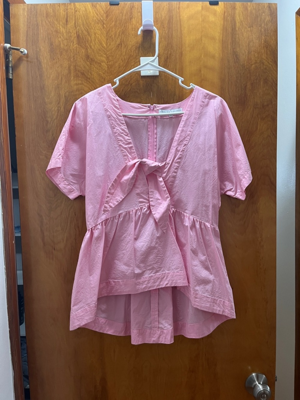 English Factory Light Pink V-Neck Sleeveless Top